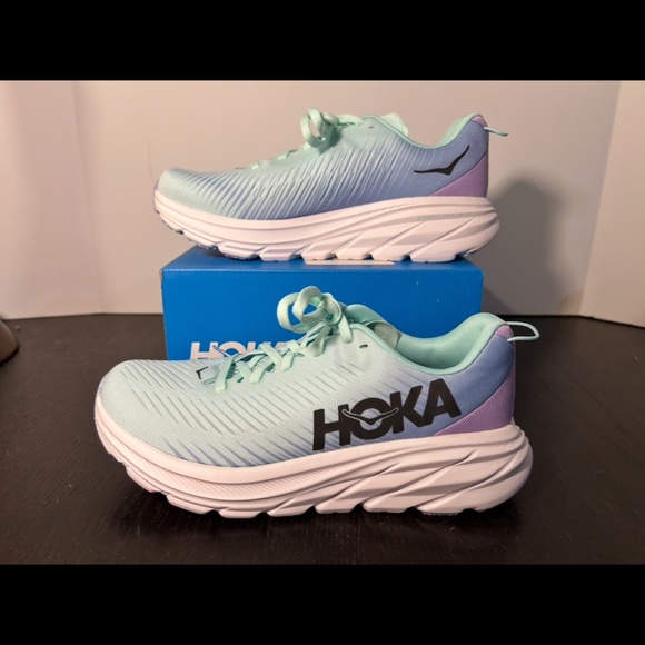 Hoka One One Rincon 3 Running Shoes Sneakers Sunlit Ocean/Airy Blue Womens 7B - Picture 6 of 15